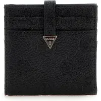 GUESS Kaarthoes Cresidia Tab Card Case Black Zwart