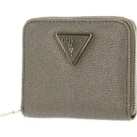 GUESS Portemonnee Meridian Small Zip Around Wallet Pewter Bruine