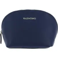 Valentino Cosmetische tas Beauty Morbido Arepa Cosmetic Purse Blu Donkerblauw