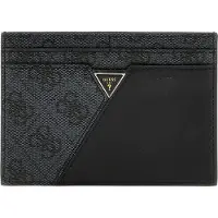 GUESS Kaarthouder Card Holder Coal Logo Donkergrijs