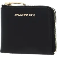 Mandarina Duck Leren Portemonnee Luna Wallet Black Zwart
