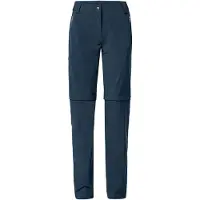 Vaude - Women's Farley Stretch Zip Off T-Zip Pants II - Trekkingbroek 46 - Short, blauw