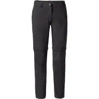 Vaude - Women's Farley Stretch Zip Off Pants II - Trekkingbroek 50 - Regular, zwart