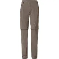 Vaude - Women's Farley Stretch Zip Off T-Zip Pants II - Trekkingbroek 48 - Short, grijs/bruin