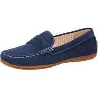 Sioux - CARMONA-700 - Instappers - Kleur: Blauw - Maat: 40.5