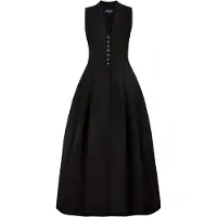 Stockerpoint Dirndl 'Akina' groen / zwart / wit