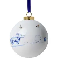 Heinen Delfts Blauw Kerstbal Nhaan