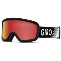Giro Chico 2.0 Ski Goggles voor Peuters - Snowboard Goggles voor Kinderen 2-4 - Zwart Zoom Band met Amber Lens