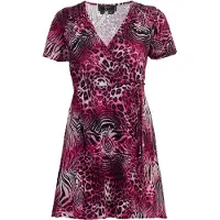 Faina Jurk pink / rosé / oudroze / zwart