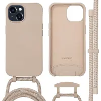 IMoshion Color Backcover met afneembaar koord met MagSafe voor de Apple iPhone 15 - Nude