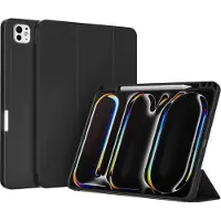 Accezz Smart Silicone Bookcase voor de Apple iPad Pro 13 (2025) M5 / (2024) M4 - Zwart