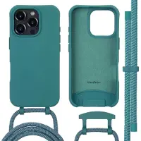 IMoshion Color Backcover met afneembaar koord met MagSafe voor de Apple iPhone 16 Pro Max - Donkergroen