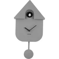 Present Time Wall clock Modern Cuckoo ABS mouse grey