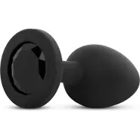 EasyToys Online Only Anale Plug met Kristal - Zwart