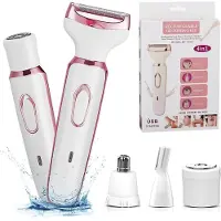 Dnntunk 4 in 1 Ladyshave Voor Vrouwen Gezicht - Oksels - Benen - Bikinilijn - Scheerapparaat Vrouw - Trimmer dames - Ladyshaves Bikinitrimmer - USB Oplaadbaar