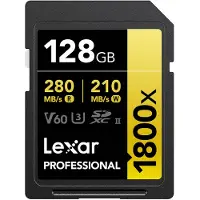Lexar Professional SDXC 1800x GOLD 128GB 180MB/s
