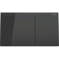 Geberit Drukplaat sigma 70 frontbediening 2-toets glas zwart