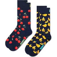 Happy socks Sokken nachtblauw / geel / zwart