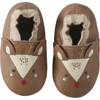 Vertbaudet Elastische leren babyschoentjes in soepel leer Rendier bruin