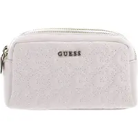 GUESS Cosmetische tas Double Zip Case Light Pink Roze