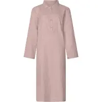 Lunatex dames nachthemd flanel - maat S - Glass - roze