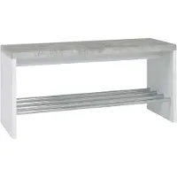 Haku Bank Tillio 81cm, 1 rek - chroom/beton decor