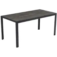 Poldimar Eettafel Colin | 80 x 160 x 75 cm | Omkeerbaar tafelblad | Oak-/Stone-design