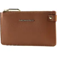 Mandarina Duck Leren Kaarthouder Luna Credit Card Holder Caramel Cafe Bruine