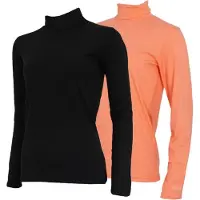 Campri 2-Pack - Skipully - Wintersportpully - Dames - Black/Salmon (437) - maat XL