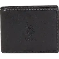 U.S. POLO ASSN. Kaarthoes Ulysses Wallet mit Flap Black Zwart