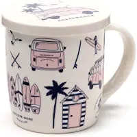 Puckator VW T1 Volkswagen Busje Explore - Porselein Mok met Thee Infuser & Deksel