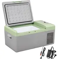 Dd Compressor Koelbox - Draagbare Hybride - Mini Koelkast met Eco-Modus - 60x32x26cm - Grijs