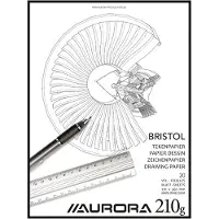 Aurora Tekenblok - Bristol - Glad Tekenpapier - 297 mm x 420 mm - A3 - 210g - 20 Vel