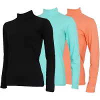 Campri 3-Pack - Skipully - Wintersportpully - Dames - Black/Aruba blue/Salmon (656) - maat S