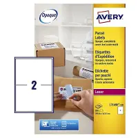 Avery Etiket L7168B-100 199.6x143.5mm blockout 200stuks