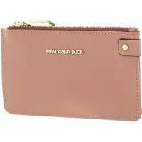 Mandarina Duck Leren Kaarthouder Luna Credit Card Holder Desert Sand Oud roze