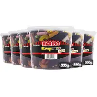 Haribo 6x Haribo Dropmix Gekleurd Party 550 Gr