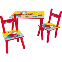 Fun House T'CHOUPI Kindertafel en Stoelen Set