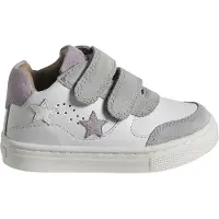 Vertbaudet Leren witte babysneakers met klittenband wit