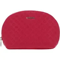 GUESS Utensil zak Dome Cosmetic Pouch Bright Pink Roze