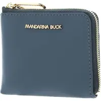 Mandarina Duck Leren Portemonnee Luna Wallet Stormy Weather Donkergrijs
