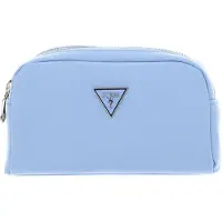 GUESS Utensil zak Double Zip Sky Lichtblauw