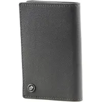 Mandarina Duck Leren Kaarthouder Downtown Wallet Iron Gate Donkergrijs