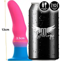 Mythology Fantasy Dildo Mythology Kuno Utopia - Dildo - Vibrerend - Fantasy - 13.5 X 3.5cm - Roze/blauw
