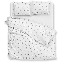 Zohome Zo Home Dekbedovertrek Katoen Satijn Sienna - white 260x200/220cm