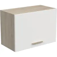 CBA Hangkast Romanie 60 cm 1 opklapdeur-Kronberg eik/mat wit