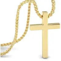 SERASAR Mannen Roestvrij staal Ketting [Lord] - Goud 50cm - Vriendje Cadeau Idee