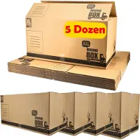 Discountershop Verhuisdozen 125L - Set van 5 - Stevige Verhuisdozen 80 x 40 x 40 cm - Grote Verhuisdozen