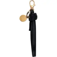 Fossil Leren Sleutelhanger Keyfob Key Ring Black Zwart