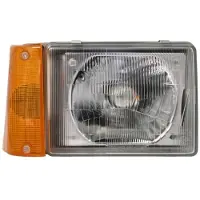 Depo KOPLAMP RECHTS MET KNIPPERLICHT vanaf '86 ORANJE +REGLINKS 1708962 Van Wezel voor o.a. FIAT